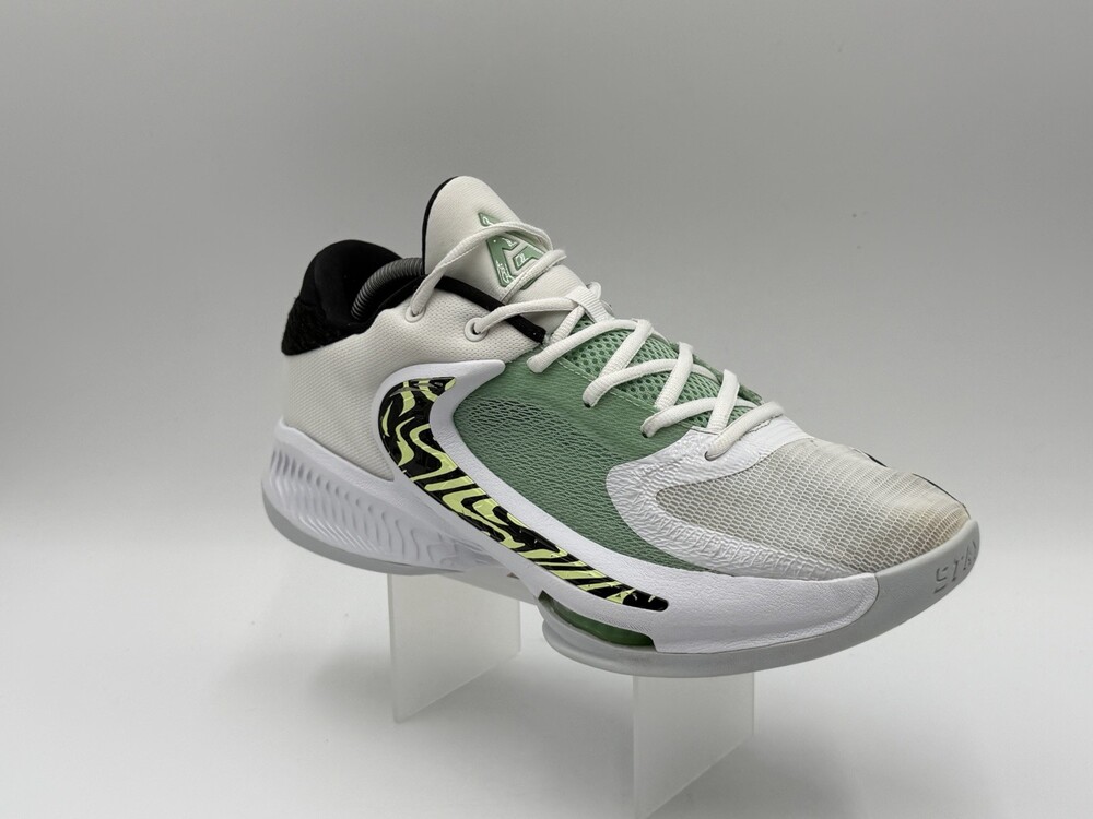 Nike Giannis Zoom Freak 4 Men’s Sz 9 Greek Coastline DJ6149-100 White Green Volt